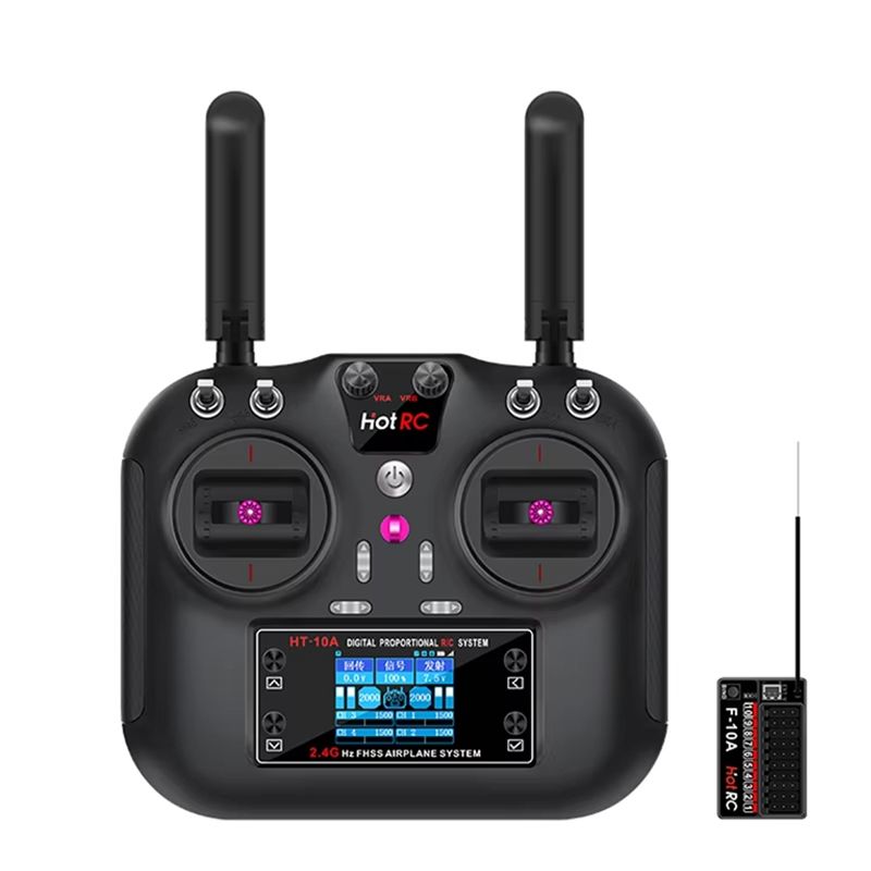 Drone Kit Beginner - HOTRC HT-10A 2.4Ghz 10CH Remote Control