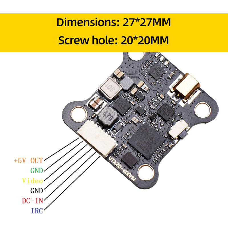 JHEMCU VTX20-600 5.8G 40CH FPV - Drone Kit Long Range review and price